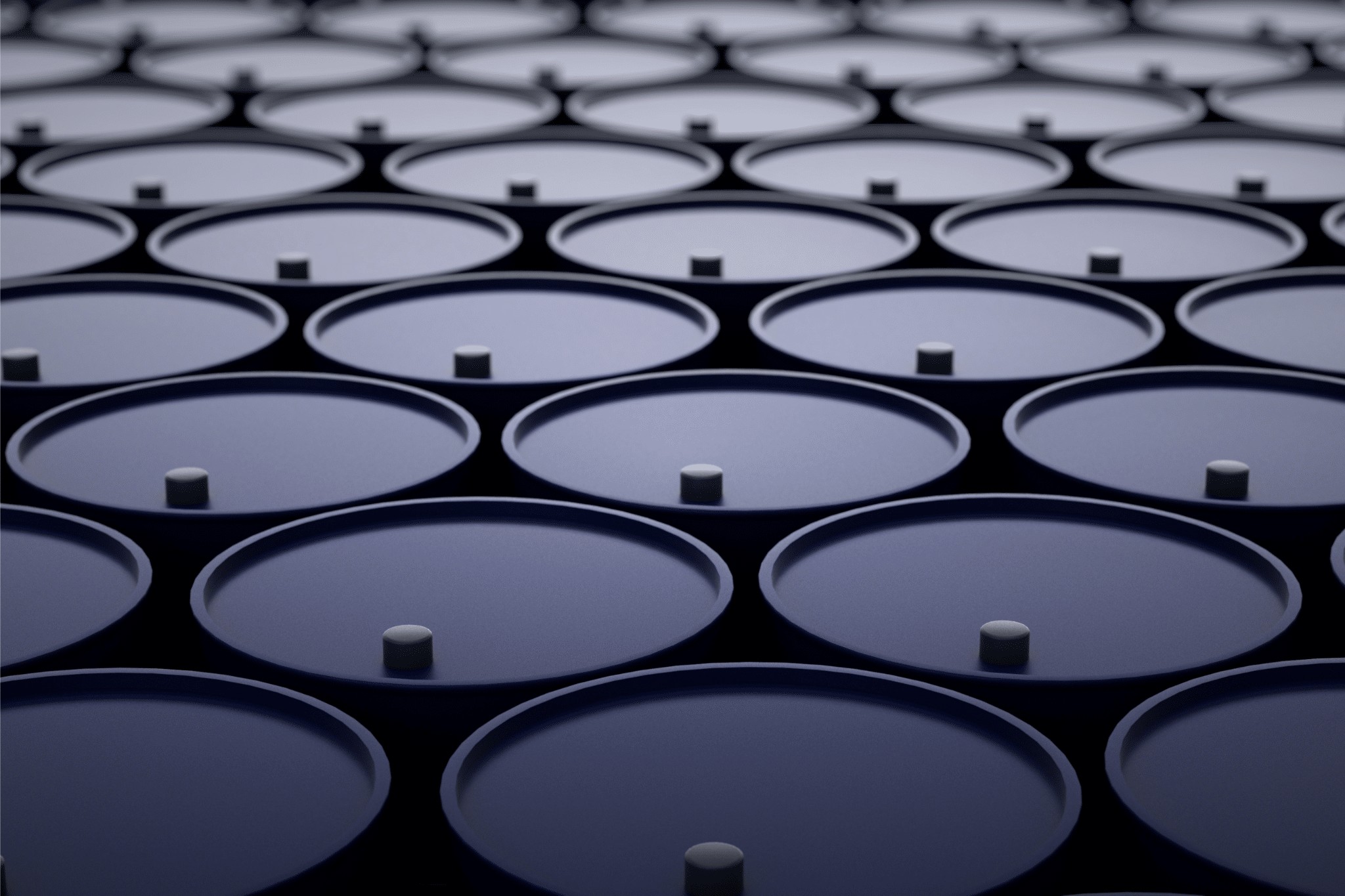 black oil barrels