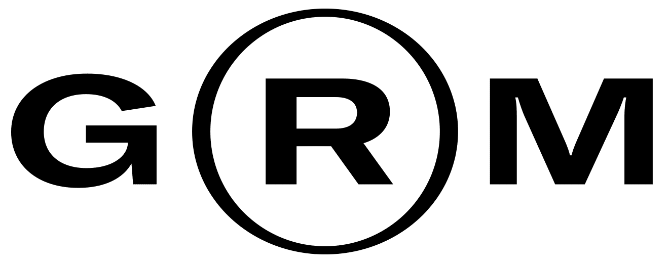 Black and white logo global risk management
